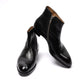 Limited Edition: Boot "Parisienne Zip" made of Black Calfskin - purerly handmade