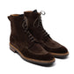 Boot "Norvegian Cut" made from Dark Brown Suede - purely handmade