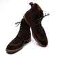 Boot "Norvegian Cut" made from Dark Brown Suede - purely handmade