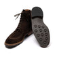 Boot "Norvegian Cut" made from Dark Brown Suede - purely handmade