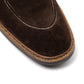 Boot "Norvegian Cut" made from Dark Brown Suede - purely handmade