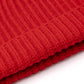 Knitted Hat "Ribbed Hat" made from Lambswool and Cashmere - 6 Ply
