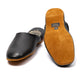 Black Slipper "Mule" made from Deerskin