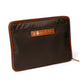 Etui "MacBook-Case" aus Felisi-Nylon und Sattelleder - Handarbeit