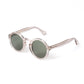 Transparent Sunglasses "LE FLÂNEUR" with Green Lenses