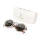 Transparent Sunglasses "LE FLÂNEUR" with Green Lenses