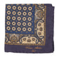 Handkerchief "Medaglioni e Turco" made of pure Silk - Hand-rolled