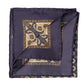 Handkerchief "Medaglioni e Turco" made of pure Silk - Hand-rolled