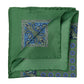 Handerkerchief "Medaglioni e Turco" made of pure Silk - Hand-rolled