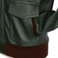 Chapal Paris x MJ: Fliegerjacke "Bomber USAAF" aus Lammleder - Handarbeit