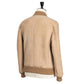 Lederjacke "Bomber Lusso" aus gewachsenem Lammfell - Handarbeit
