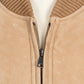 Lederjacke "Bomber Lusso" aus gewachsenem Lammfell - Handarbeit