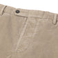 Exklusiv für Michael Jondral: Kittfarbene Feincordhose aus einem "prewashed" Baumwollmix - Rota Sport