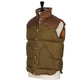 Rocky Mountain Featherbed x MJ: Down Vest "Christy Vest" with Lambskin Collar