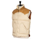 Rocky Mountain Featherbed x MJ: Down Vest "Christy Vest" with Lambskin Collar