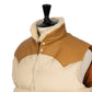 Rocky Mountain Featherbed x MJ: Down Vest "Christy Vest" with Lambskin Collar