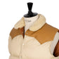 Rocky Mountain Featherbed x MJ: Down Vest "Christy Vest" with Lambskin Collar