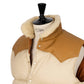 Rocky Mountain Featherbed x MJ: Down Vest "Christy Vest" with Lambskin Collar