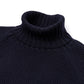 Rollkragen-Pullover "Fisherman Rib" aus reiner Merinowolle - 4 Ply