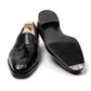 Special Edition x MJ: Loafer "Split Tassel" aus genarbtem Kalbsleder - reine Handarbeit