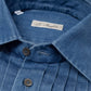 Shirt "Denim Plisse" made from Soft Cotton Denim - handmade