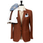 Sand-colored Knitted Polo "Stile Storico" made of Linen and Cotton - handmade