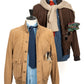 "Iconic Valstarino" leather jacket in suede - goat suede