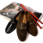 Il Mocassino exklusiv x MJ: Horsebit Loafer "Via Condotti" aus dunkelbraunem Kalbsvelours