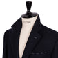 Dark blue "Cassano" coat made of pure wool from Vitale Barberis Canonico - handmade