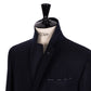 Dark blue "Cassano" coat made of pure wool from Vitale Barberis Canonico - handmade