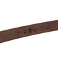 "Saddle Strap" belt made from dark brown saddle leather - handmade