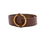 "Ring-Belt" saddle leather belt - handmade