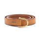 "Saddle-Knot" belt made from natural brown saddle leather - handmade