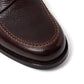Loafer "American Casual Penny" aus dunkelbraun genarbtem Kalbsleder - reine Handarbeit