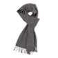 MJ Exclusive: "Classic Plain" flannel gray scarf made from Scottish cashmere