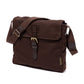 Small "Travel Star" shoulder bag made from cotton canvas and saddle leather