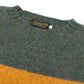 Glenugie exclusive x MJ: Pure Wool Sweater "College Stripe Jumper" - Circulate Knit Pure Brushed Shetland