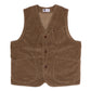 Tellason x Michael Jondral: Weste "Worker Vest" aus organischem Baumwollcord