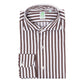 Striped sports shirt "Strisce dei Borboni" in pure cotton - Collo Simone