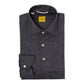 Graublaues Poloshirt "Mastroianni" aus reiner Baumwolle - Handarbeit