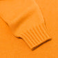 Exklusiv für Michael Jondral: Orangefarbener Rollkragenpullover aus schottischem 4-Ply Kaschmir