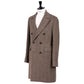 Coat "L'Aristocratico" with herringbone pattern in pure wool - handmade
