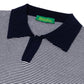 Brigatelli dal 1922 per Michael Jondral: Polo-Shirt "Virgil Stripe" aus reiner Baumwolle - Nilo Organic Cotton