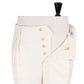 Exklusiv für Michael Jondral: Elfenbeinfarbene Hose "Hollywood" mit zwei Bundfalten aus einem Wollflanell - Rota Sartorial