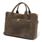 Business bag "Vienna" brown goat leather - handmade