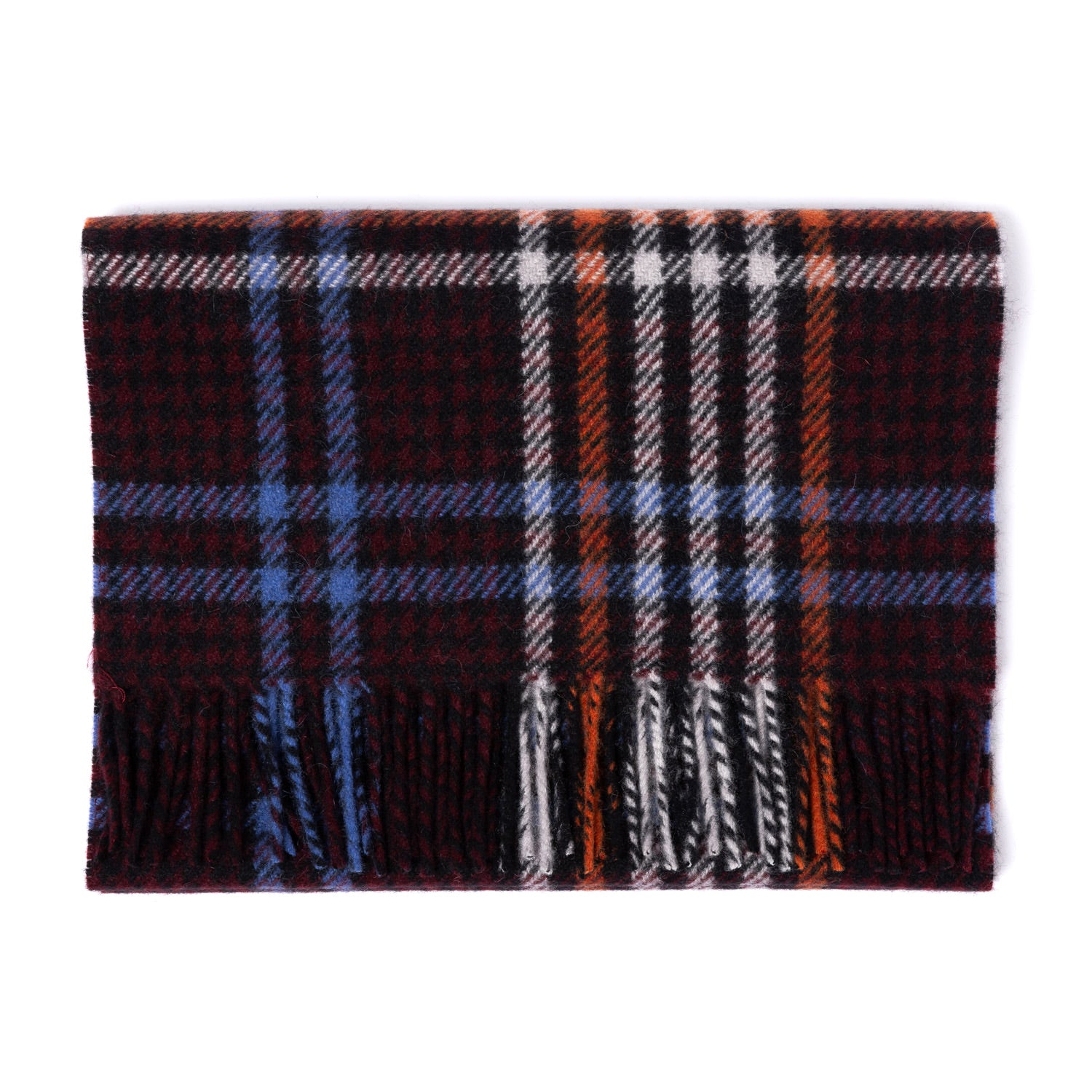 Joshua Ellis x MJ: Heritage Classic Tartan Check Scarf in Pure