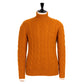 Rollkragen-Pullover "Delle Alpi Torino" aus reinem Cariaggi-Kaschmir - Handarbeit