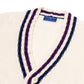 Cable cardigan "Vintage Tennis" in pure cashmere