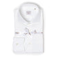 Weißes Hemd "Gentry Sartoriale" aus Baumwolle und Leinen - Handarbeit