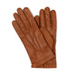 Handschuh "Linz" aus cognacbraunem Hirschleder - handgenäht